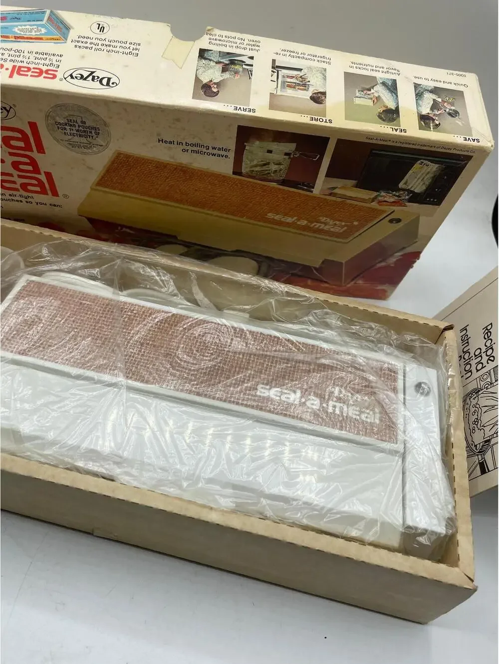 Vintage 1970s Dazey Seal-a-Meal Food Saver: New Old Stock Kitchen Decor